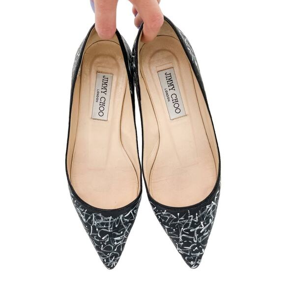 Hand Painted Jimmy Choo Flats (EU 36.5 US 6.5) - Picture 9 of 12